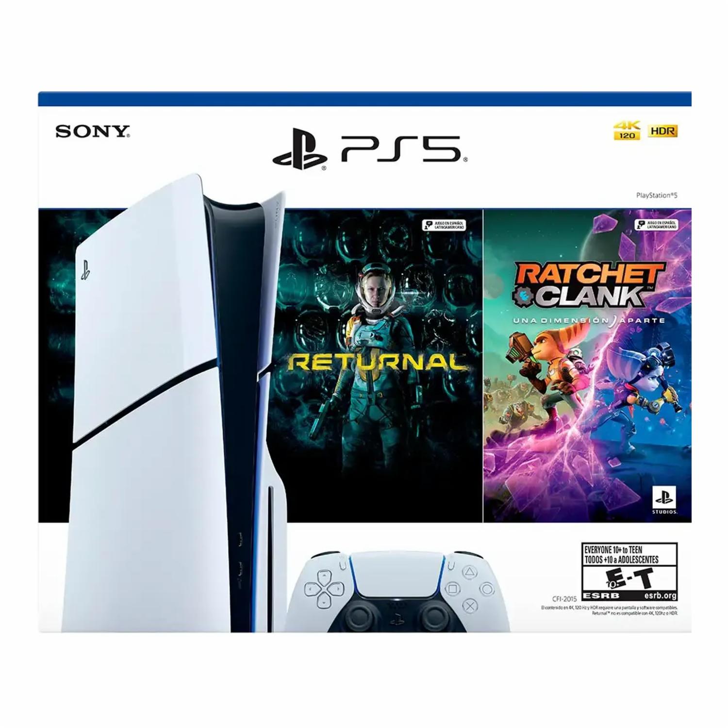 Consola Ps5 1TB Slim 4K Ultra HD Blanco Y Negro SONY Versión Disco - Imagen 4