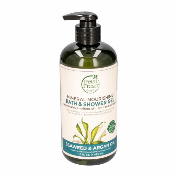 Jabón Para Spa Bath & Shower Gel Seaweed & Argán Oil PETAL FRESH PURE 475 Ml