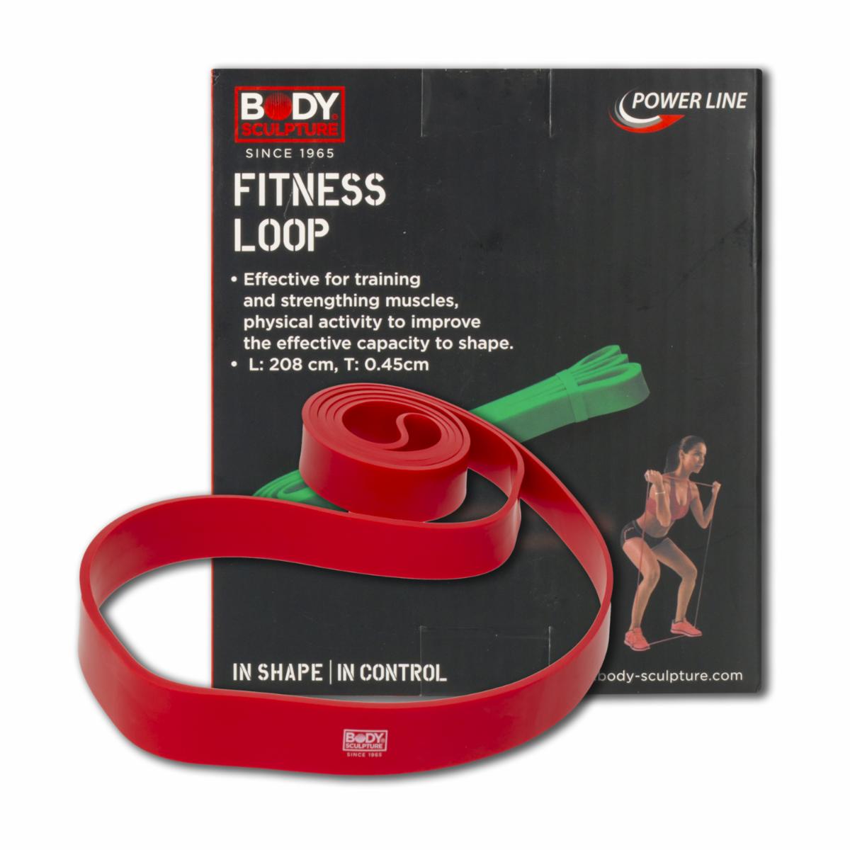 Banda De Resistencia Para Agilidad De Látex Rojo BODY SCULPTURE 208 Cm