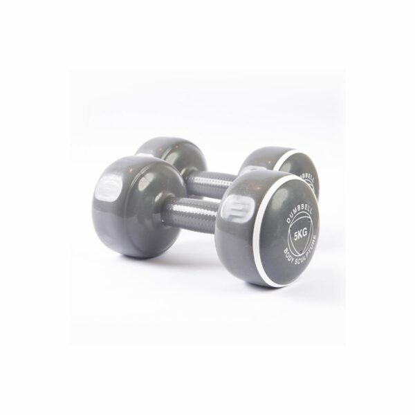 Set De Pesas Mancuernas X2 Gris BODY SCULPTURE 2 X 5 Kg