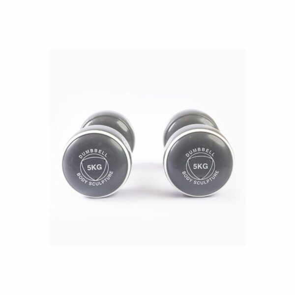 Set De Pesas Mancuernas X2 Gris BODY SCULPTURE 2 X 5 Kg - Imagen 2