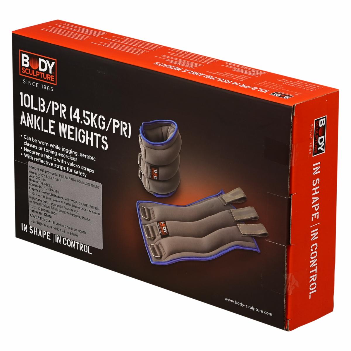 Pesa Para Tobillos Y Muñecas BODY SCULPTURE 2 X 5 Lbs - Imagen 2