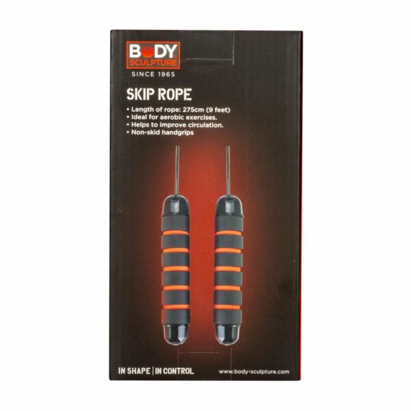 Cuerda Para Saltar Negro Y Rojo BODY SCULPTURE 275 Cm - Imagen 2