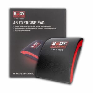 Almohada De Ejercicio Abdominal Color Negro y Rojo BODY SCULPTURE Unidad