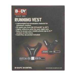 Chaleco Para Correr Con Bolsillo Con Cremallera Y Detalle Refractivo BODY SCULPTURE 66-127 Cm