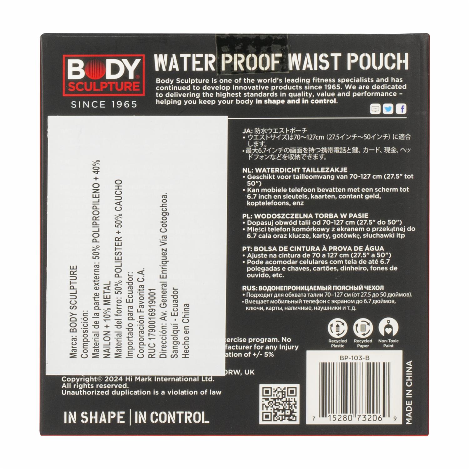 Bolsa Tipo Canguro Impermeable Para Hacer Ejercicio BODY SCULPTURE 70 - 127 Cm - Imagen 2