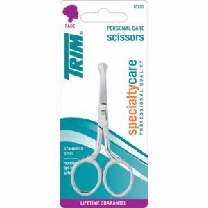 Tijera Punta Redonda De Acero Inoxidable Para Nariz Y Orejas TRIM Unidad