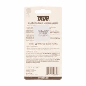 Tijera Para Bigote O Barba Con Peinilla De Acero Inoxidable TRIM Unidad