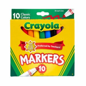 Set De Marcadores Escolares CRAYOLA 10 Colores