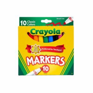 Set De Marcadores Escolares CRAYOLA 10 Colores