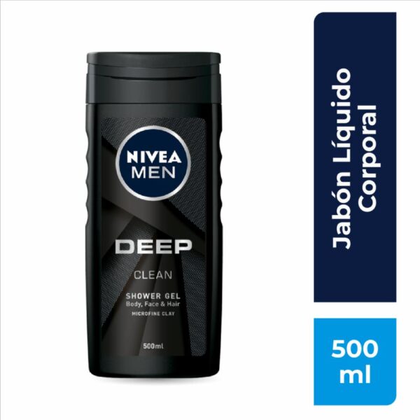 Gel De Ducha Active Clean Carbón Activo NIVEA MEN 500 Ml