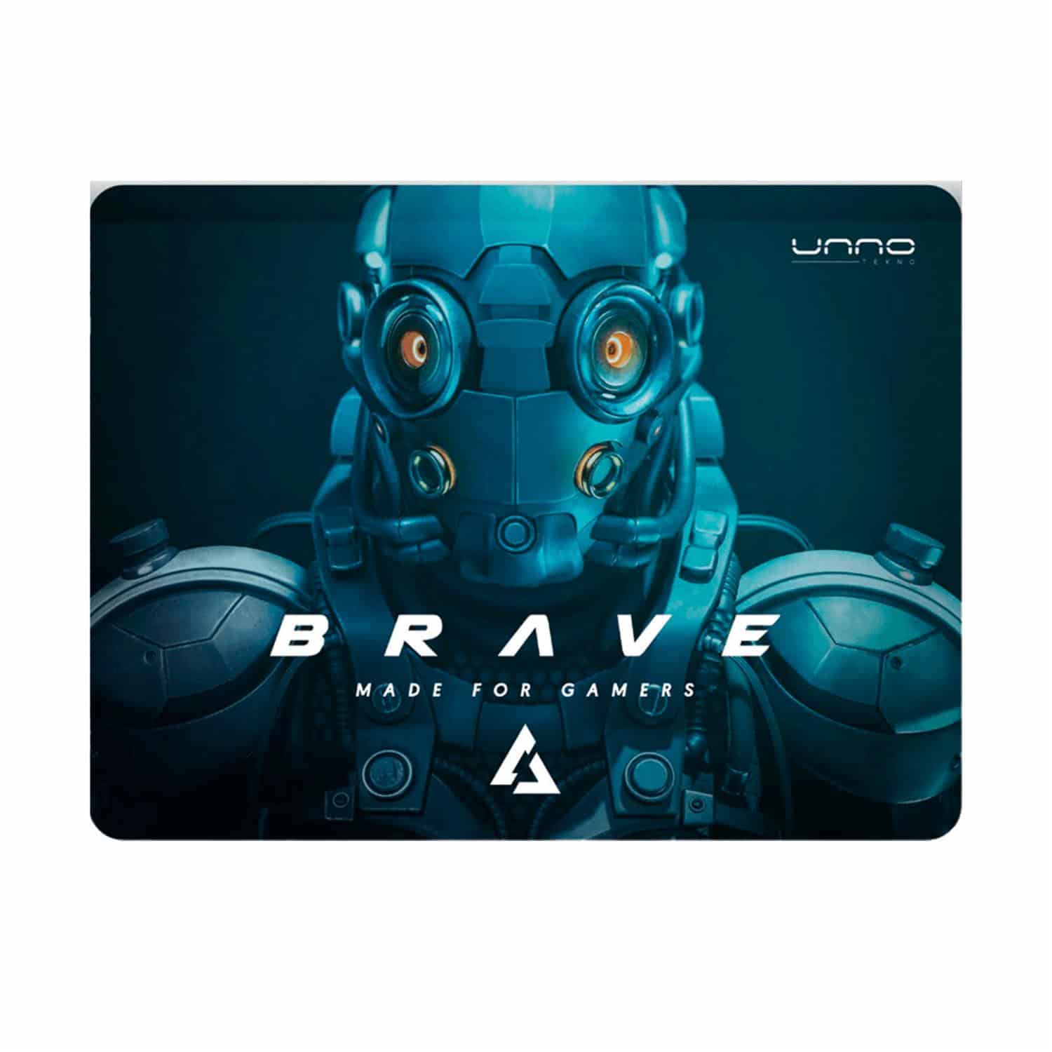 Mouse Pad Gamer Brave UNNO TEKNO 27 X 32 Cm - Imagen 2