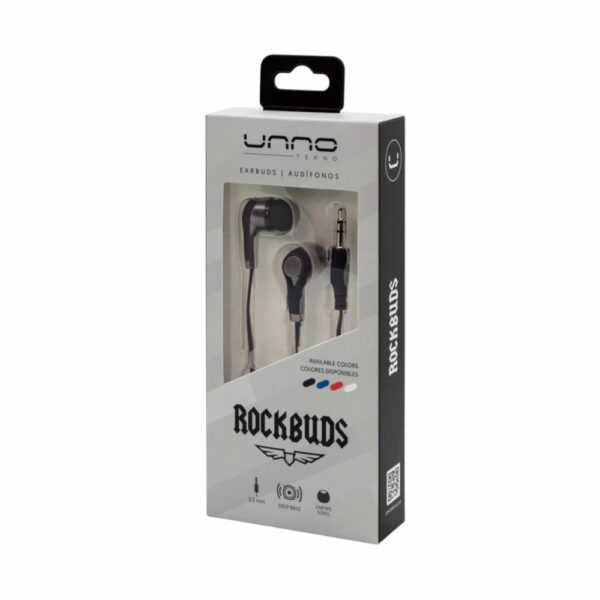 Audífonos Rockbuds HS7003 3.5 Mm UNNO TEKNO Con Cable - Imagen 4