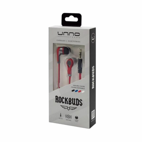 Audífonos Rockbuds HS7003 3.5 Mm UNNO TEKNO Con Cable - Imagen 4