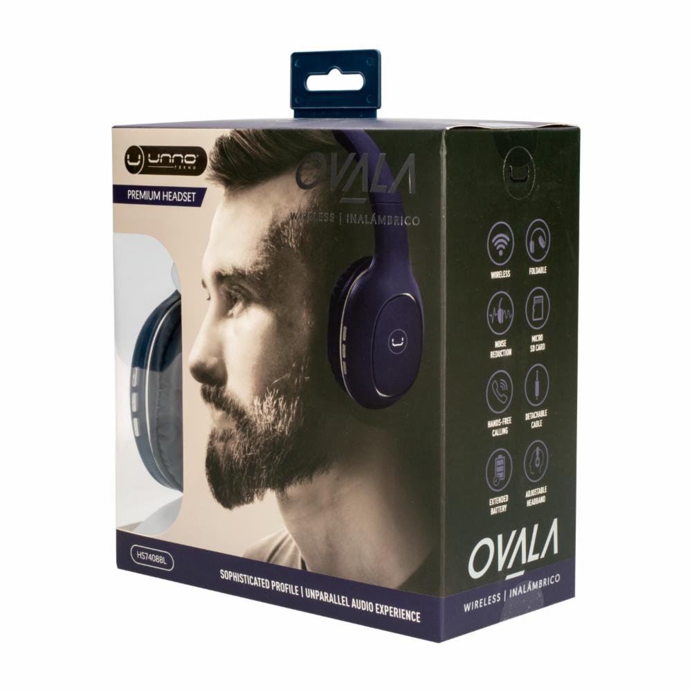 Audífonos Ovala Premium HS7408BL UNNO TEKNO Wireless - Imagen 4