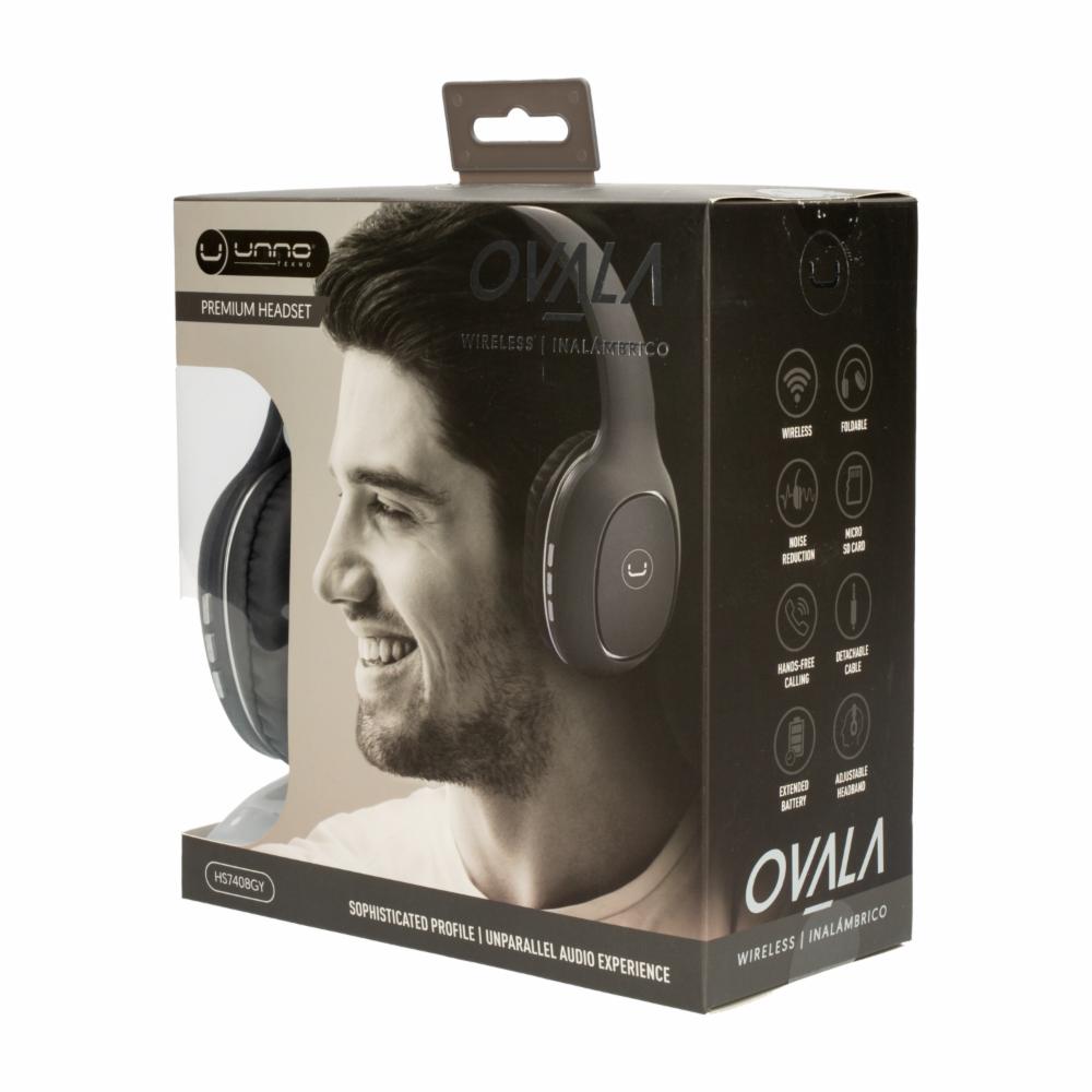 Audífonos Ovala Premium HS7408GY UNNO TEKNO Wireless - Imagen 4
