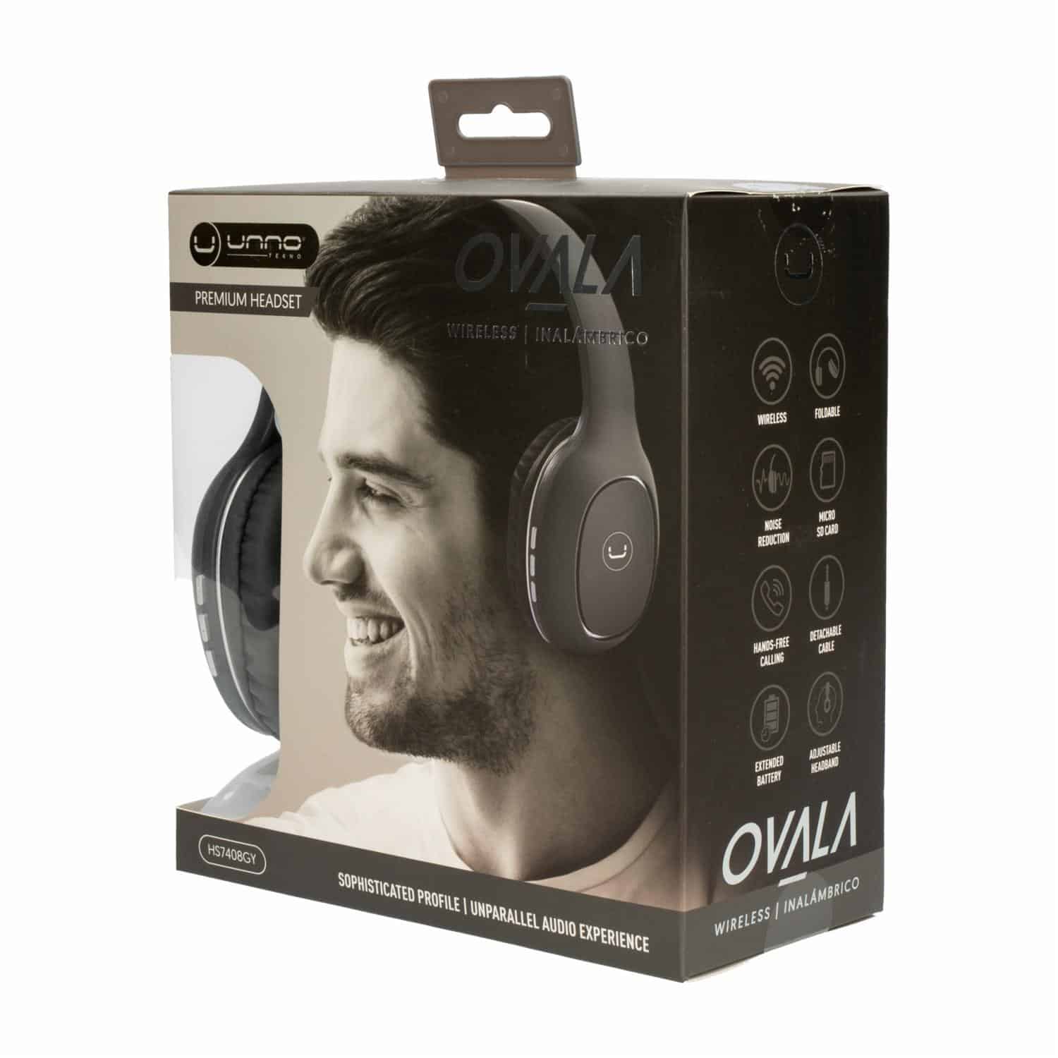 Audífonos Ovala Premium HS7408GY UNNO TEKNO Wireless - Imagen 4