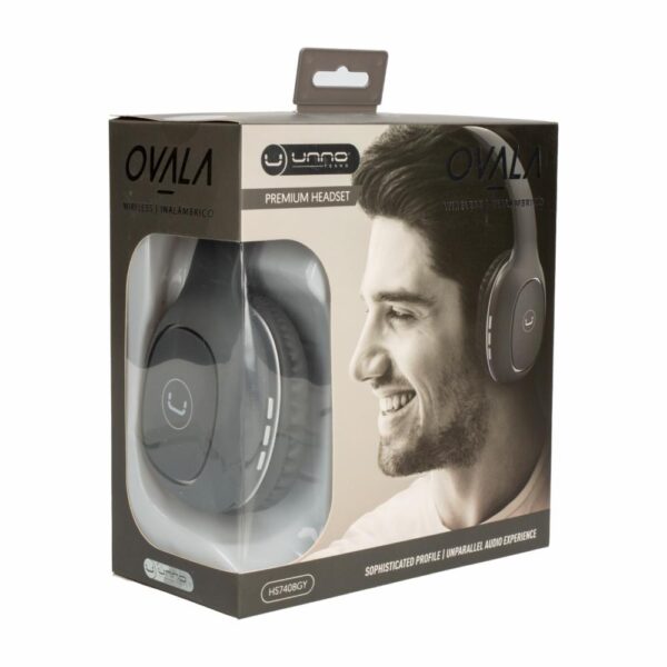 Audífonos Ovala Premium HS7408GY UNNO TEKNO Wireless - Imagen 2