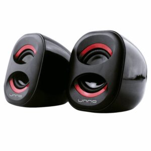 Parlante USB SP9012RD UNNO TEKNO Negro Con Rojo