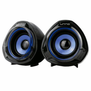 Parlantes Thunder USB SP9023BL UNNO TEKNO Negro Con Azul
