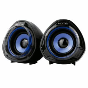 Parlantes Thunder USB SP9023BL UNNO TEKNO Negro Con Azul