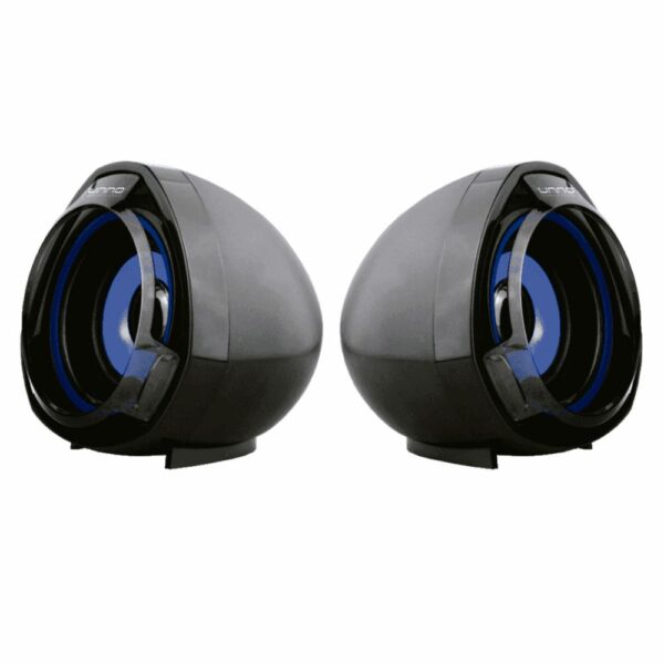 Parlantes Thunder USB SP9023BL UNNO TEKNO Negro Con Azul - Imagen 2