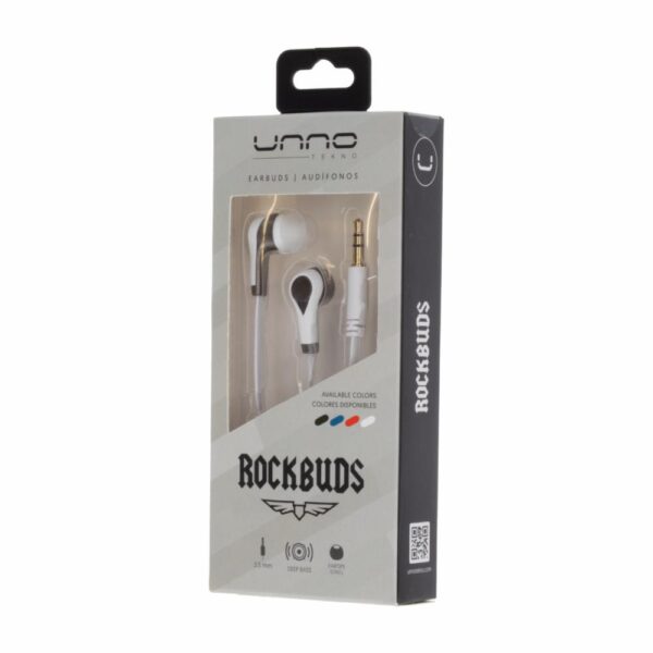 Audífonos Rockbuds HS7003 3.5 Mm UNNO TEKNO Con Cable