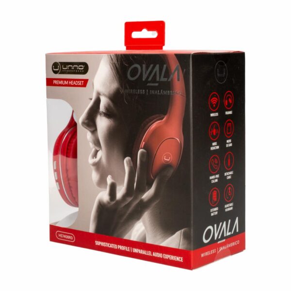 Audífonos Ovala Premium HS7408RD UNNO TEKNO Wireless