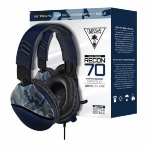 Audífonos Para Consolas Diseño Camo Azul TURTLE BEACH Con Cable