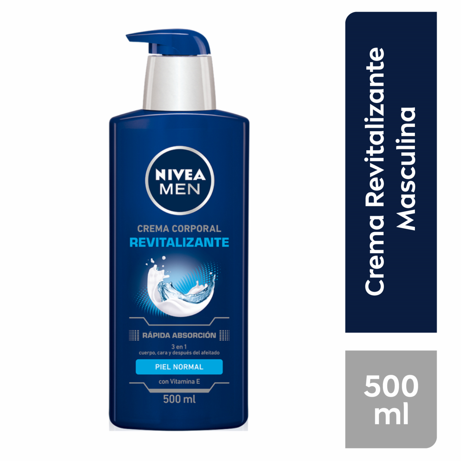 Crema Corporal Revitalizante Masculina Piel Normal NIVEA MEN 500 Ml - Imagen 2