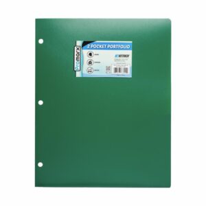 Carpeta Plástica Con Dos Bolsillos Color Verde PROMARX Unidad