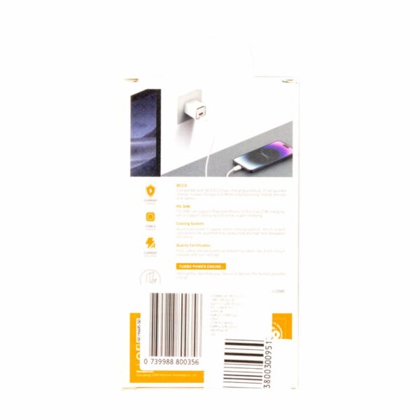 Cargador De Pared Cable Tipo C Turbo LDNIO 1Usb Pd 30W - Imagen 2