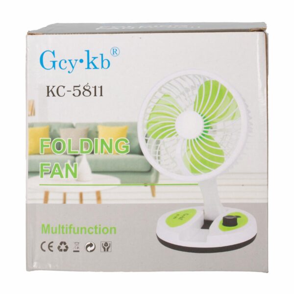 Ventilador Recargable Con Luz 28 Cm PC KC5811 - Imagen 3