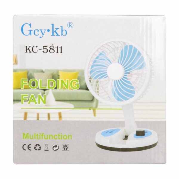 Ventilador Recargable Con Luz 28 Cm PC KC5811 - Imagen 2
