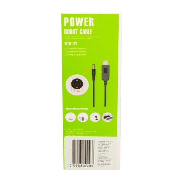 Cable Convertidor 5v To 12v POWER USB - Imagen 2