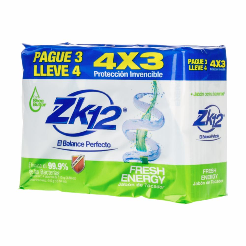 Jabón En Barra Antibacterial Fresh Energy ZK12 440 G - Imagen 3