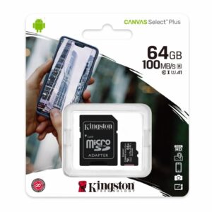 Memoria Micro Sd Con Adaptador KINGSTON 64 Gb