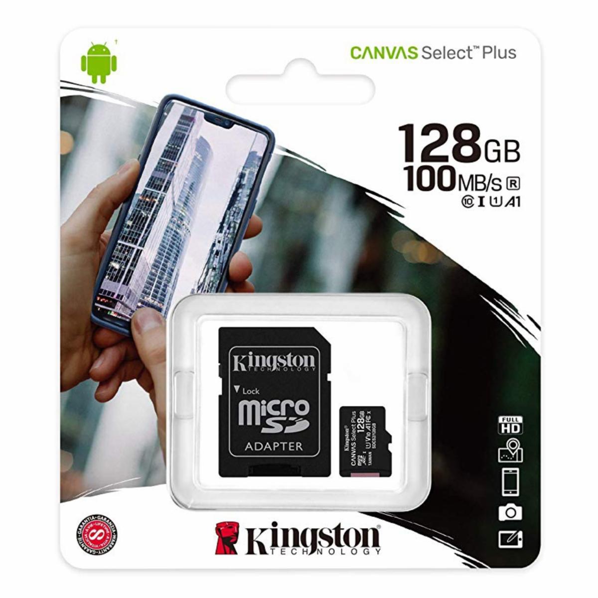 Memoria Micro Sd Con Adaptador KINGSTON 128 Gb