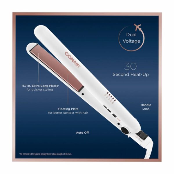 Plancha Alisadora Doble Cerámica CONAIR CS221NAL - Imagen 4