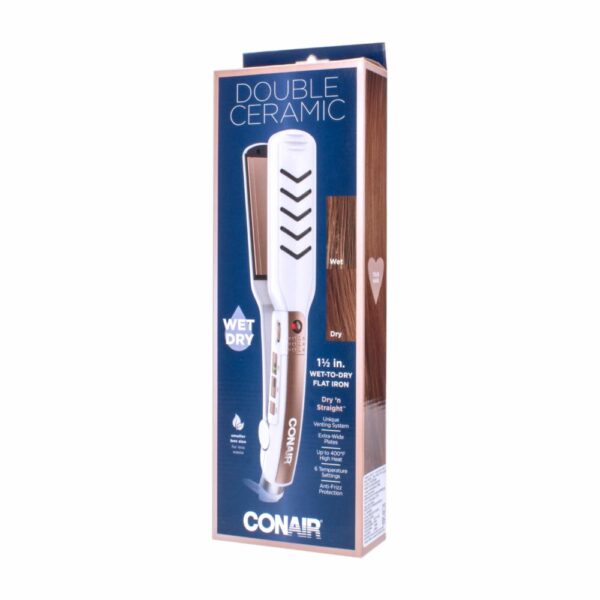 Plancha Alisadora Doble De Cerámica CONAIR CS26GN - Imagen 3