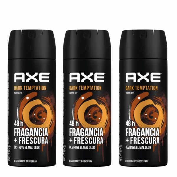 Desodorante En Aerosol Antitranspirante Dark Tempt AXE 3 X 150 Ml