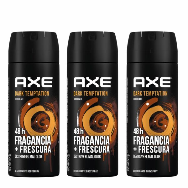 Desodorante En Aerosol Antitranspirante Dark Tempt AXE 3 X 150 Ml