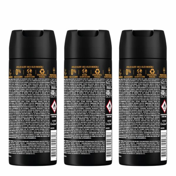 Desodorante En Aerosol Antitranspirante Dark Tempt AXE 3 X 150 Ml - Imagen 2