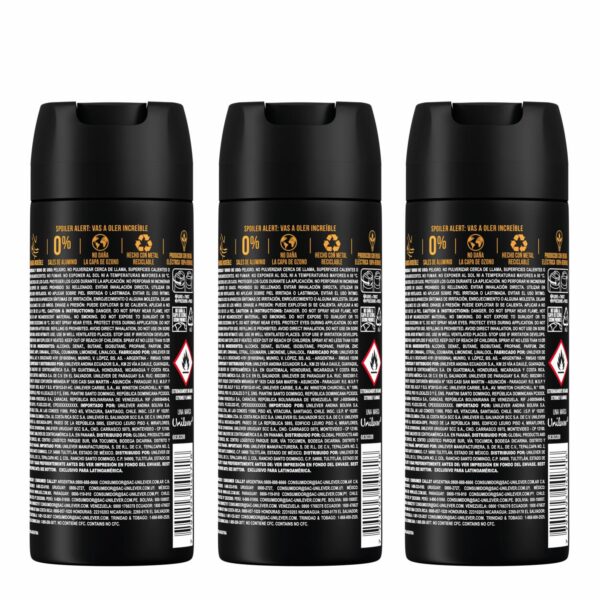 Desodorante En Aerosol Antitranspirante Dark Tempt AXE 3 X 150 Ml - Imagen 2