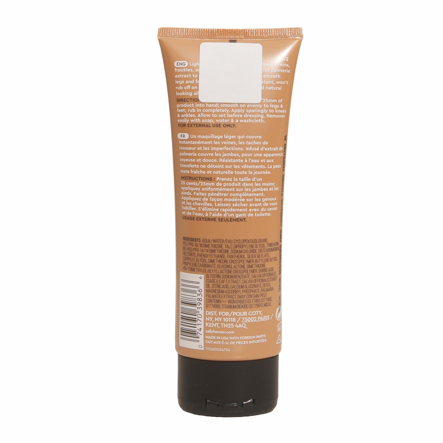Bronceador Maquillaje Corporal Airbrush Legs Crema Medium SALLY HANSEN 118 Ml - Imagen 2