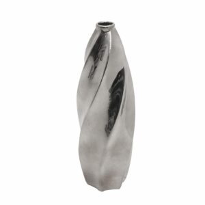 Florero Decorativo De Cerámica Color Plata CONCEPT II 42 x 4,5 Cm