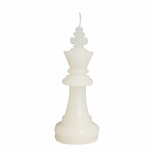Vela Decorativa Diseño Rey Blanco CONCEPT II Unidad