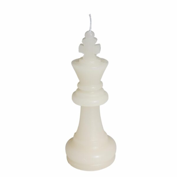 Vela Decorativa Diseño Rey Blanco CONCEPT II Unidad - Imagen 2