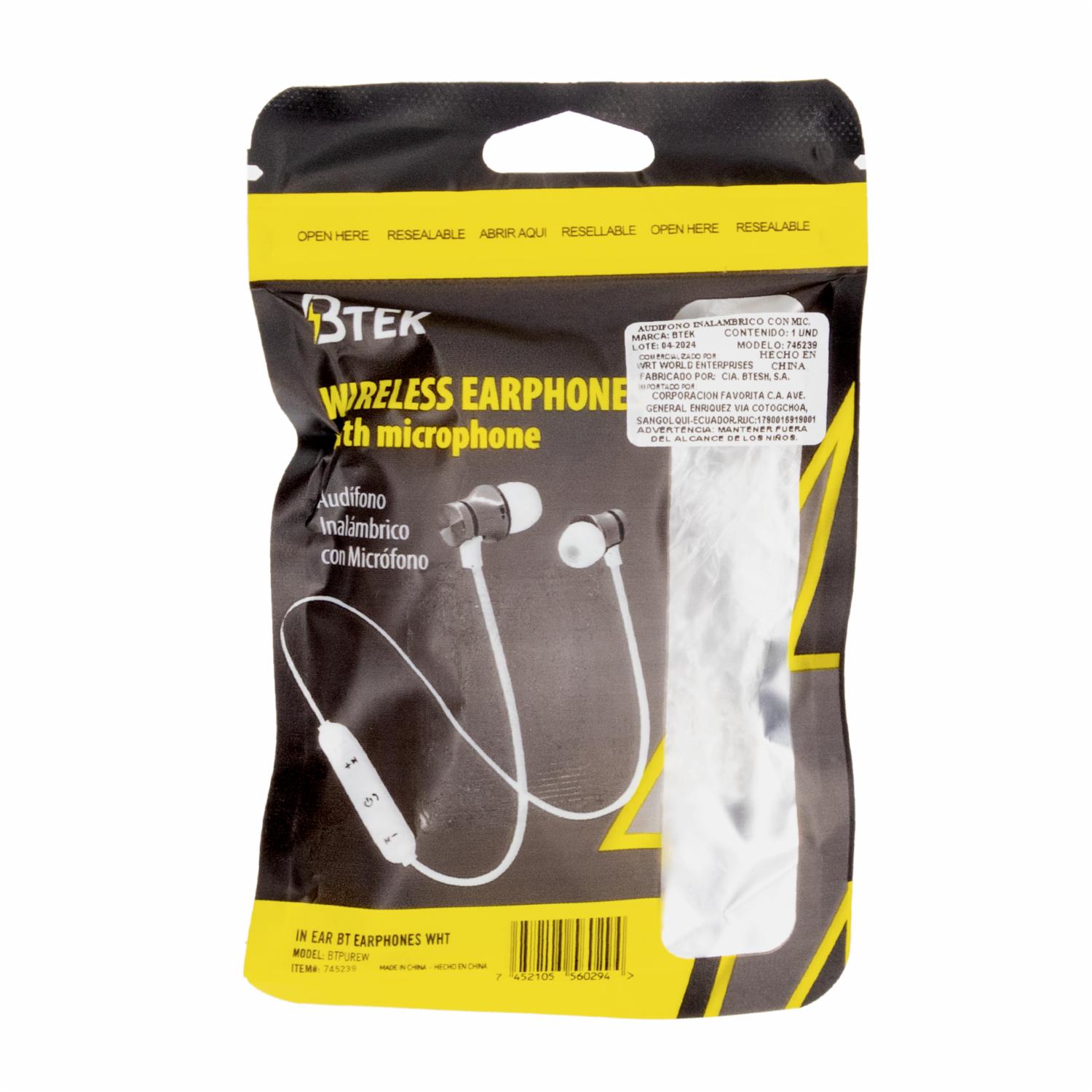 Audífonos BTPUREW BTEK Wireless - Imagen 2