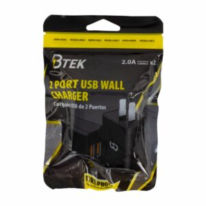 Cargador De Pared USB De 2 Puertos BTEK 2.4 Amp
